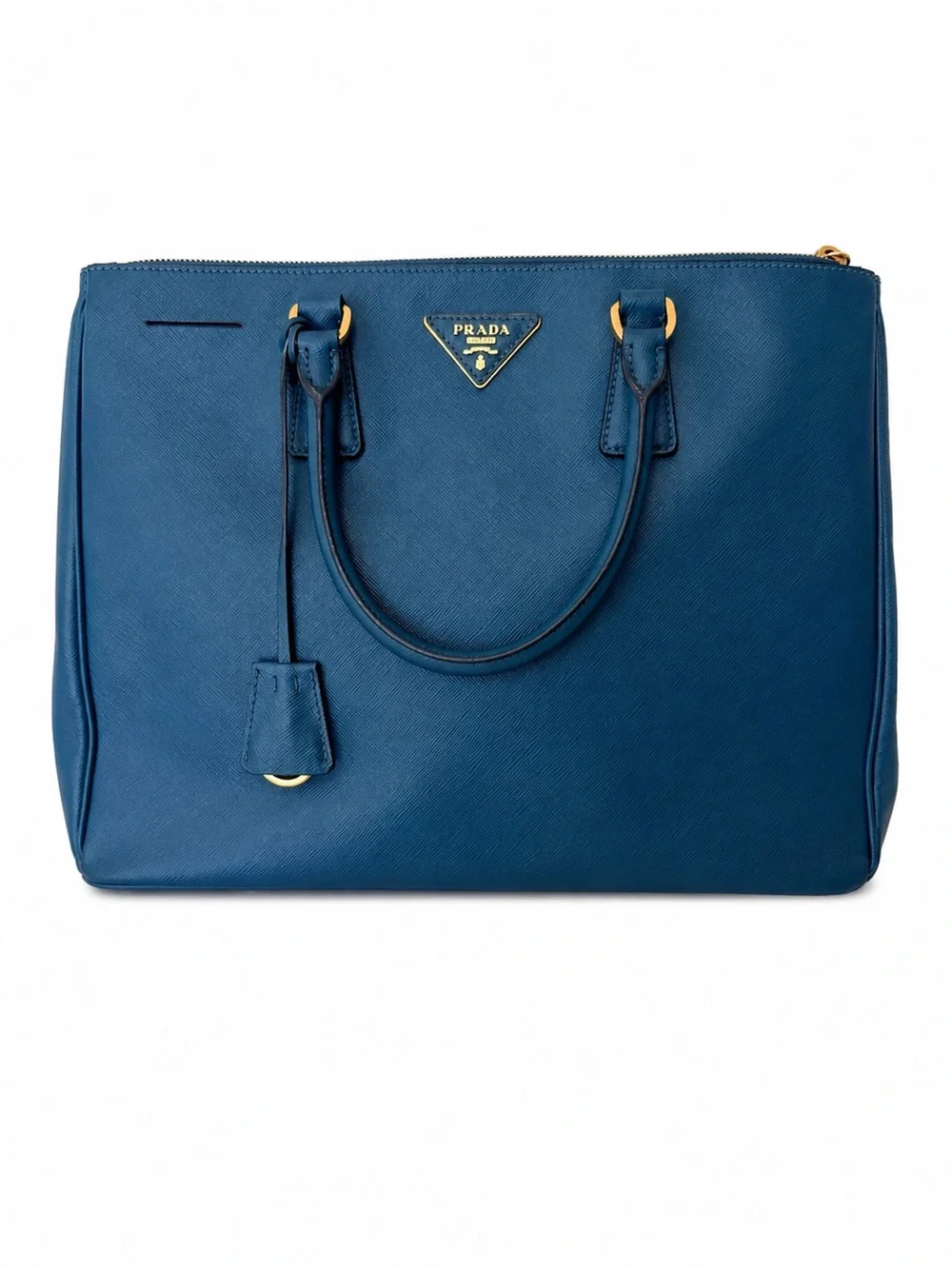 Prada Large Saffiano Leather Tote with Gold Hardware